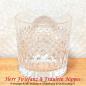 Preview: Whiskyglas Kerbschliff Dekor mittig, 8cm